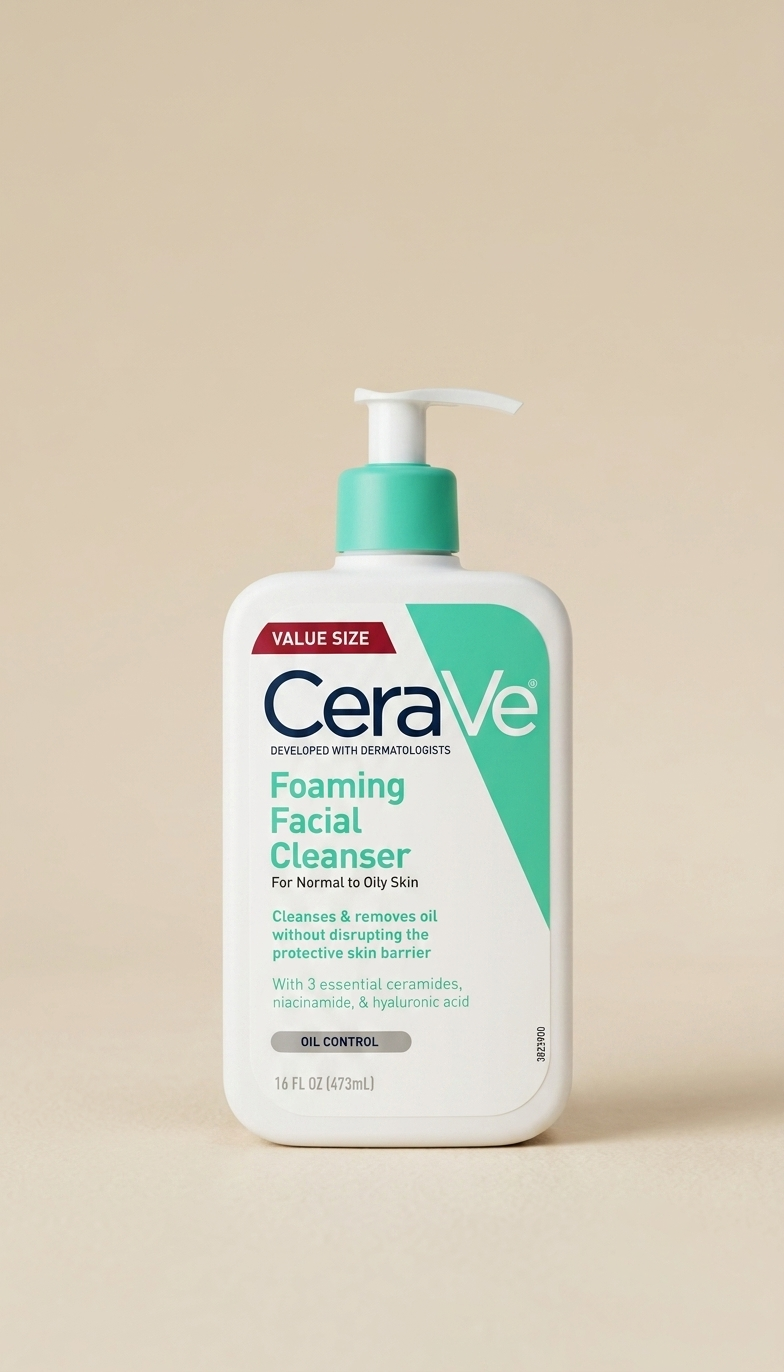 CeraVe Foaming Facial Cleanser para piel normal a grasa 473 ml