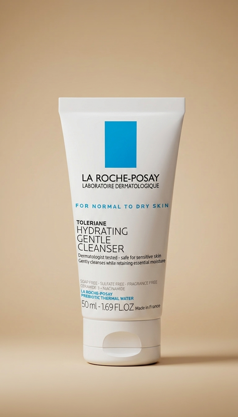 La Roche-Posay Toleriane Hydrating Gentle Facial Cleanser, limpiador facial hidratante para piel normal a seca
