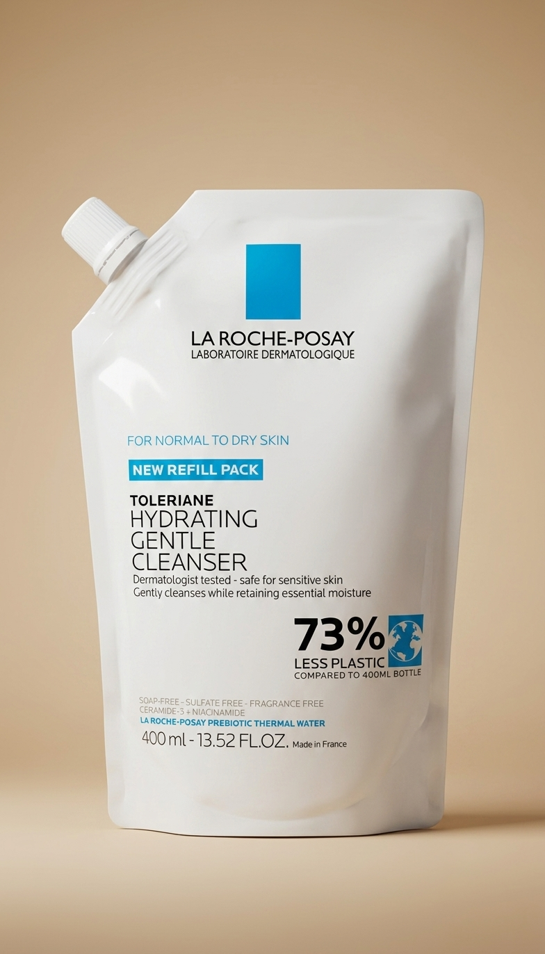 La Roche-Posay Toleriane Hydrating Gentle Facial Cleanser, limpiador facial hidratante para piel normal a seca