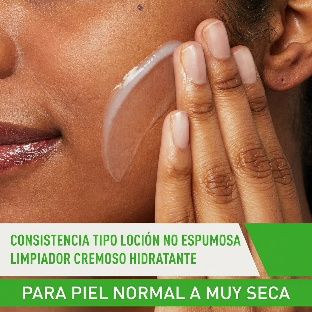 CeraVe Hydrating Facial Cleanser para piel normal a seca, limpiador facial hidratante diario, 16 fl oz