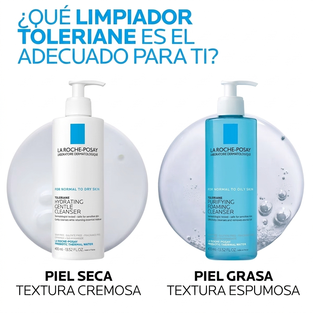 La Roche-Posay Toleriane Purifying Foaming Facial Cleanser para piel normal a grasa, limpiador facial espumoso