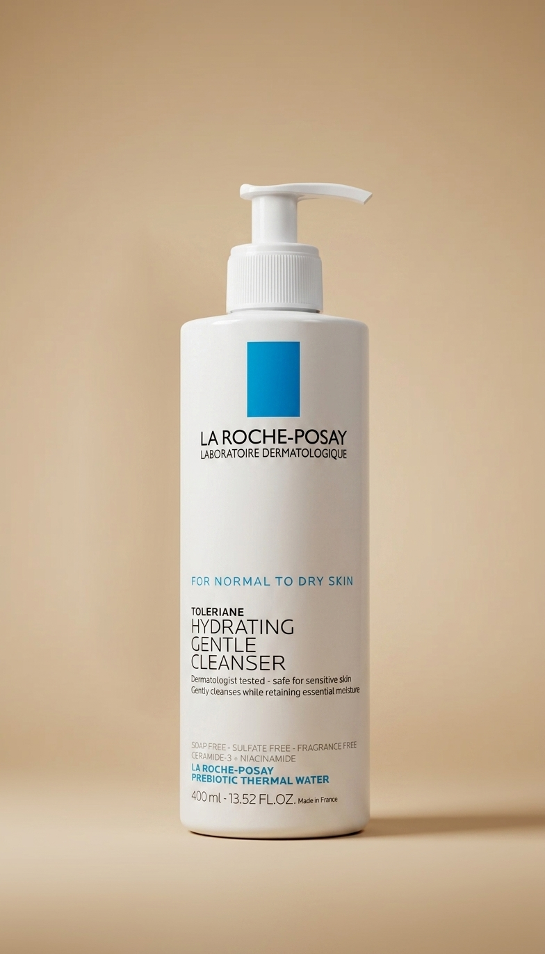 La Roche-Posay Toleriane Hydrating Gentle Facial Cleanser, limpiador facial hidratante para piel normal a seca