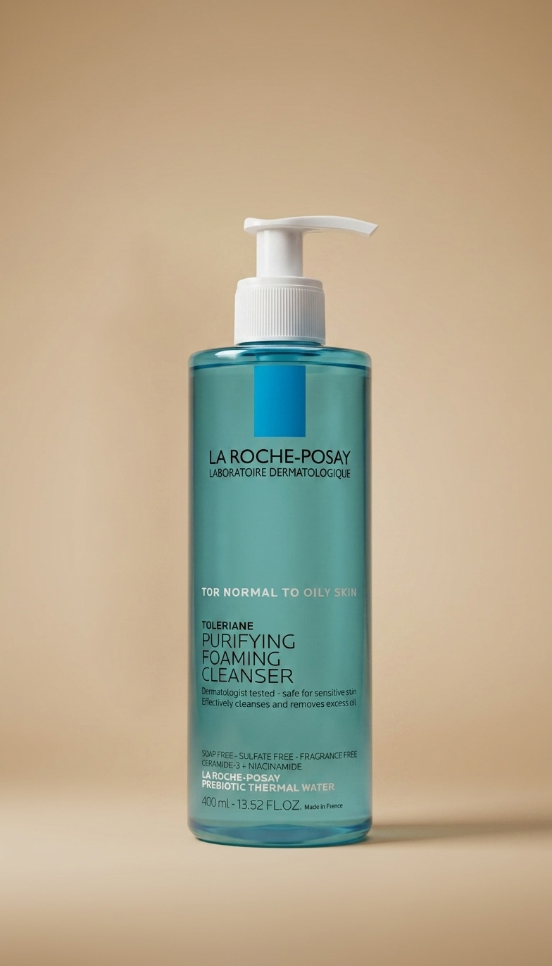 La Roche-Posay Toleriane Purifying Foaming Facial Cleanser para piel normal a grasa, limpiador facial espumoso