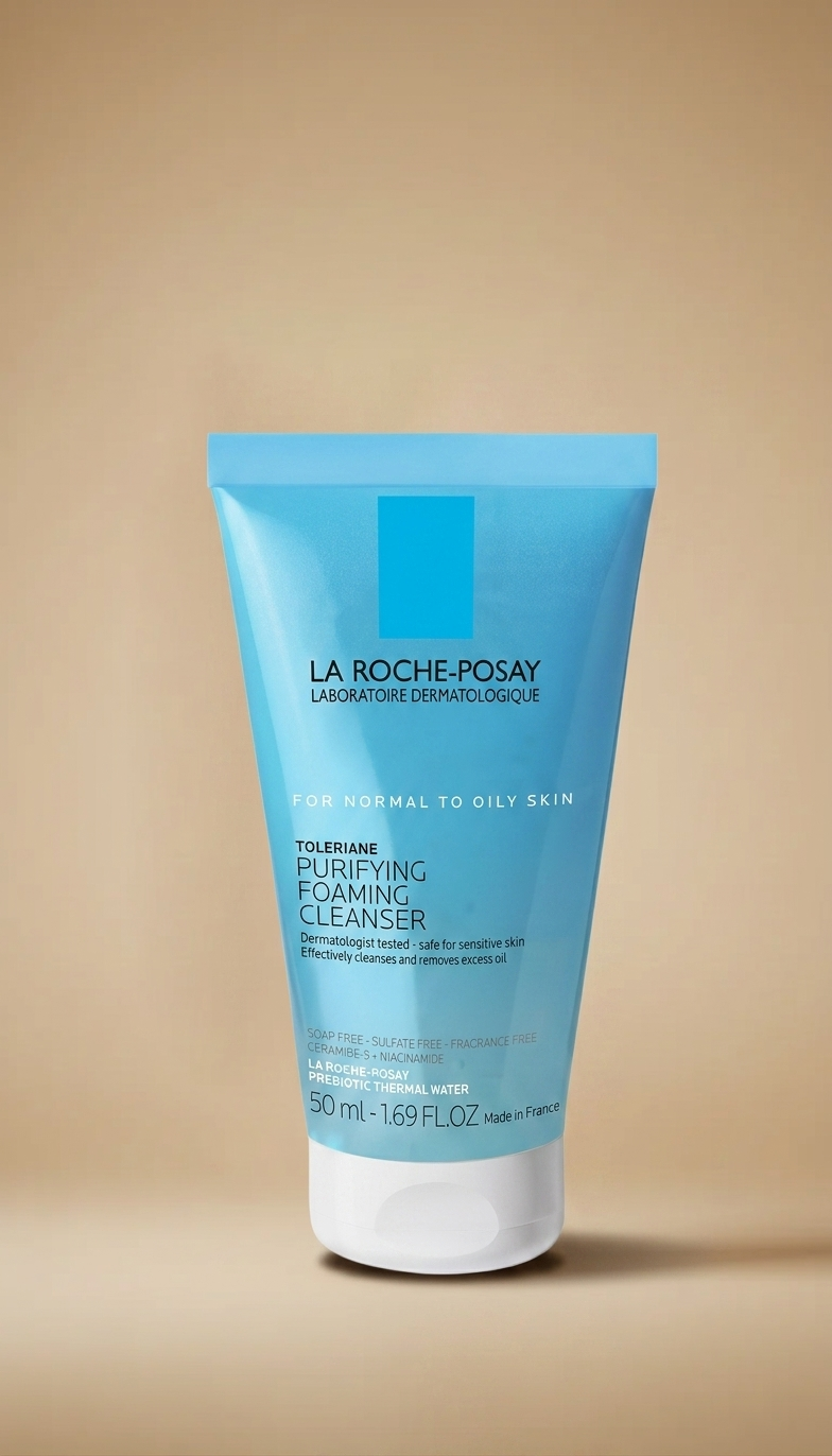 La Roche-Posay Toleriane Purifying Foaming Facial Cleanser para piel normal a grasa, limpiador facial espumoso